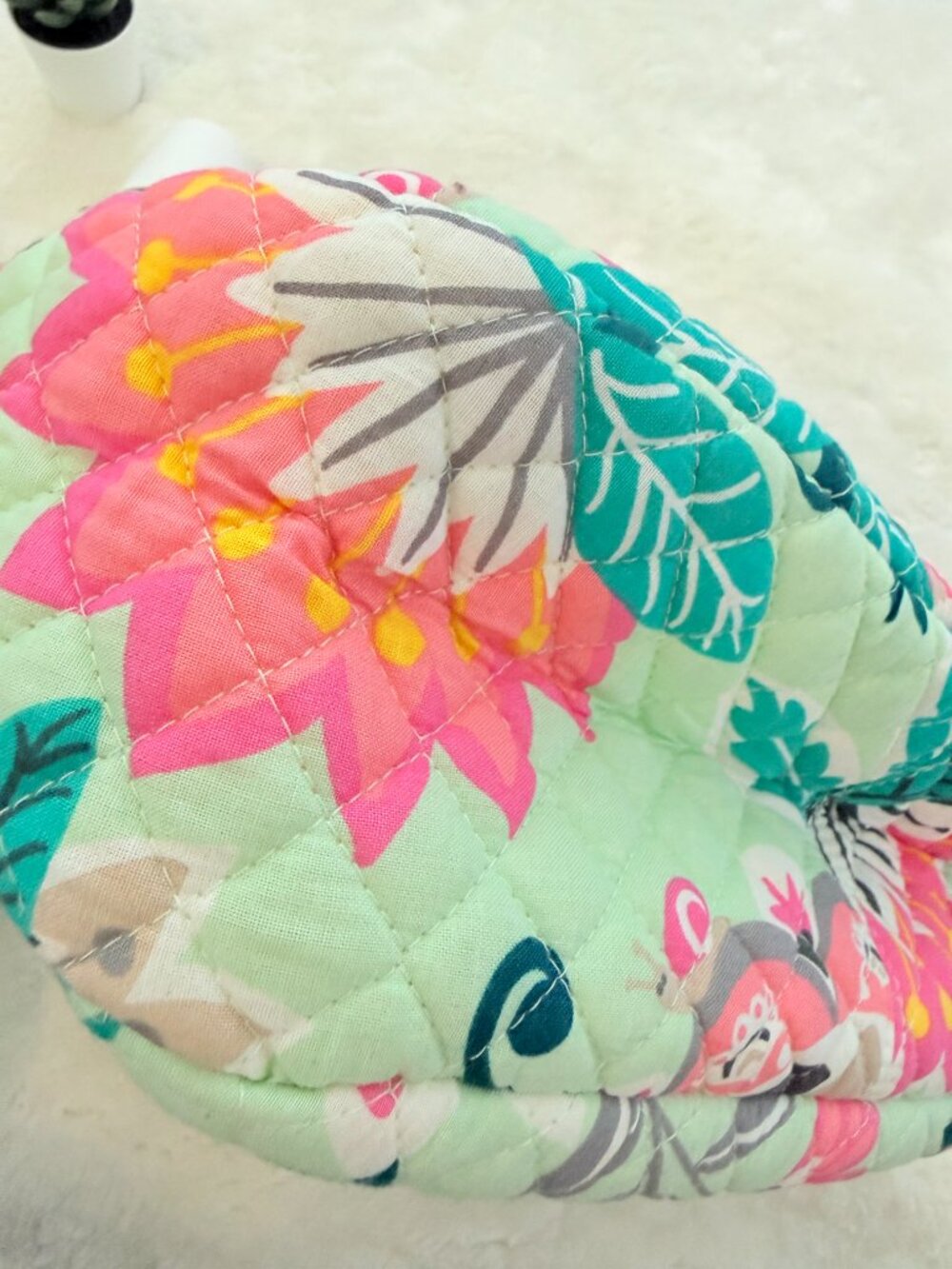 NWT Vera Bradley Floral Quilted Convertible Crossbody Shoulder Bag Mint Green - Picture 7 of 10